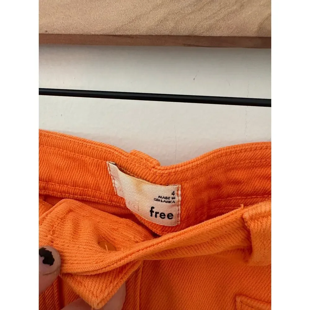 Wilfred Orange Utility Pants Size 4 Casual Straight Leg Cargo